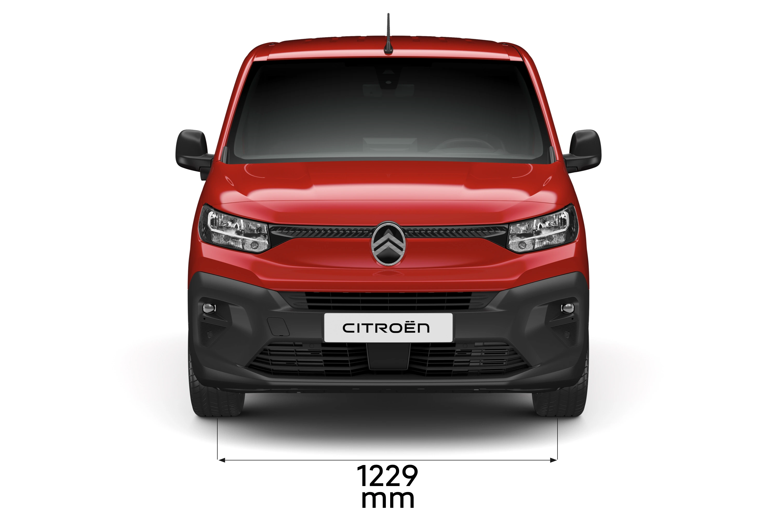 Vooraanzicht van een Citroën Berlingo Van