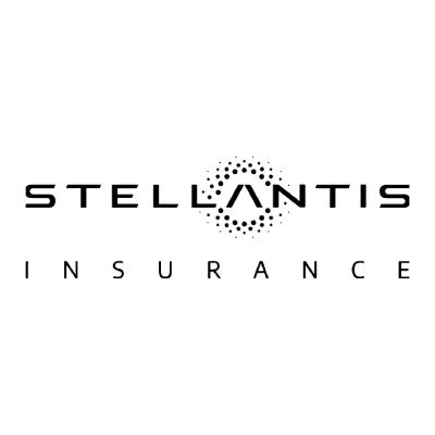Stellantis Insurance‑logo dat staat voor extra zekerheid en zorgeloos rijden.