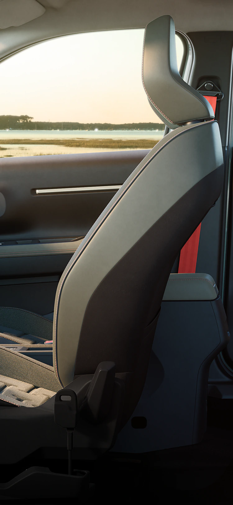 Side interior view Citroën ëC3 Outdoor seats with Advanced Comfort, spacious family SUV cabin