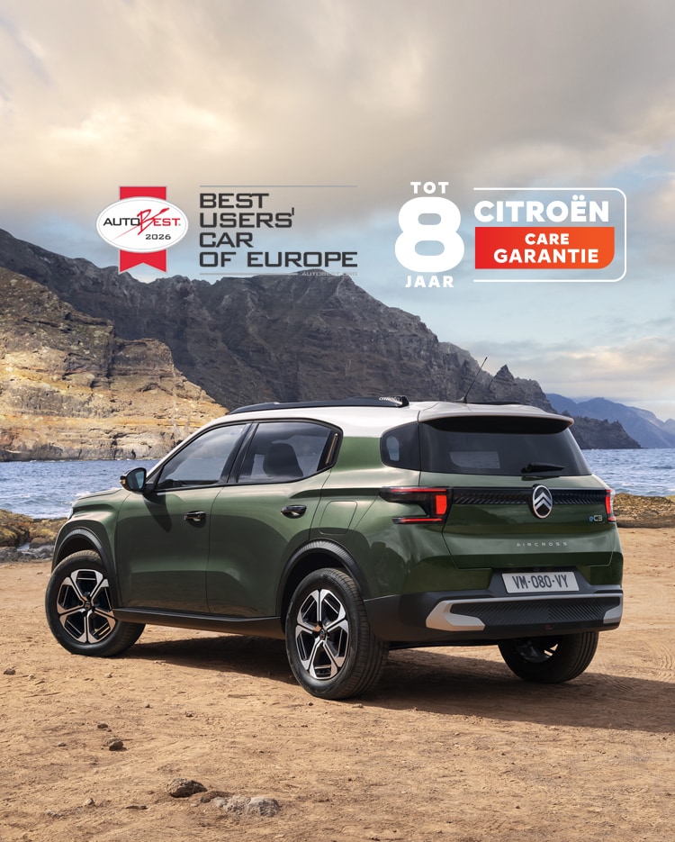 Nieuwe C3 Aircross op een strand