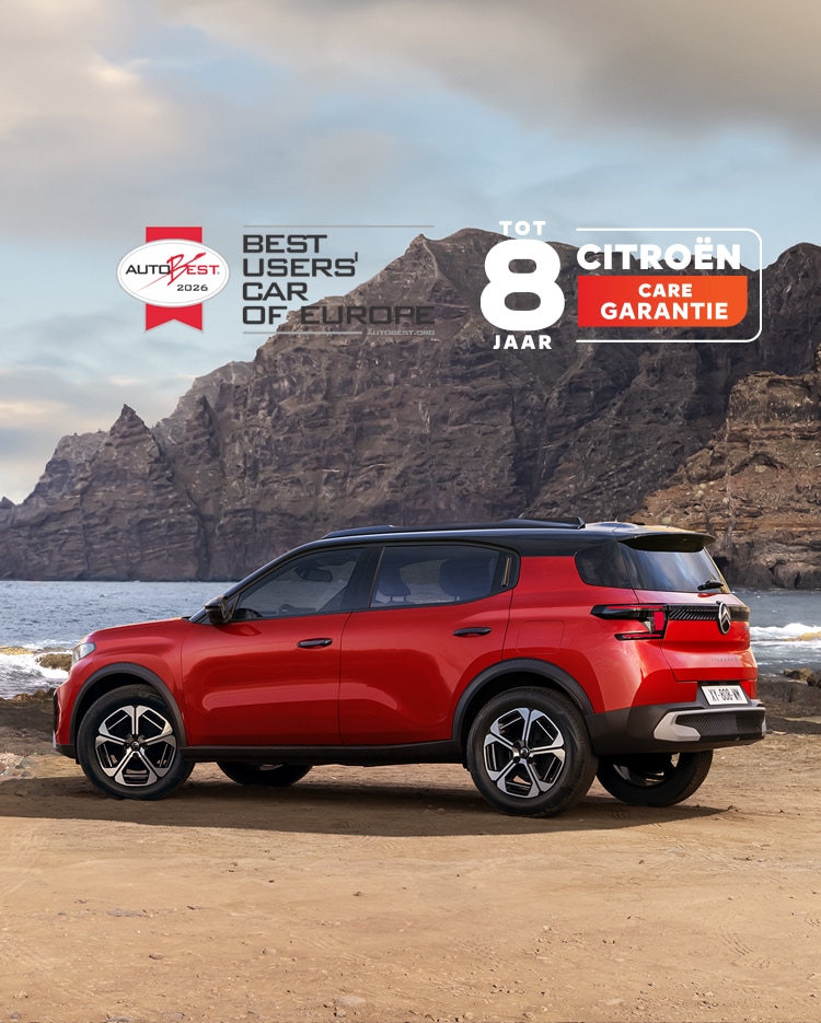 Nieuwe ë-C3 Aircross op een strand